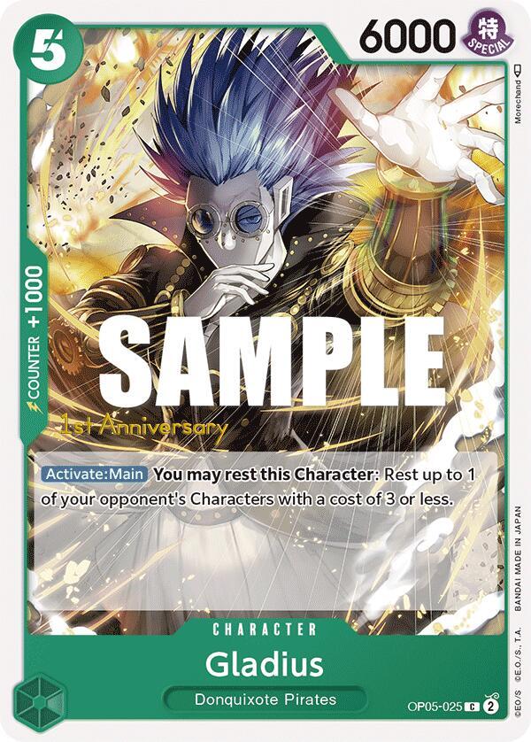 Gladius OP05-025 One Piece card