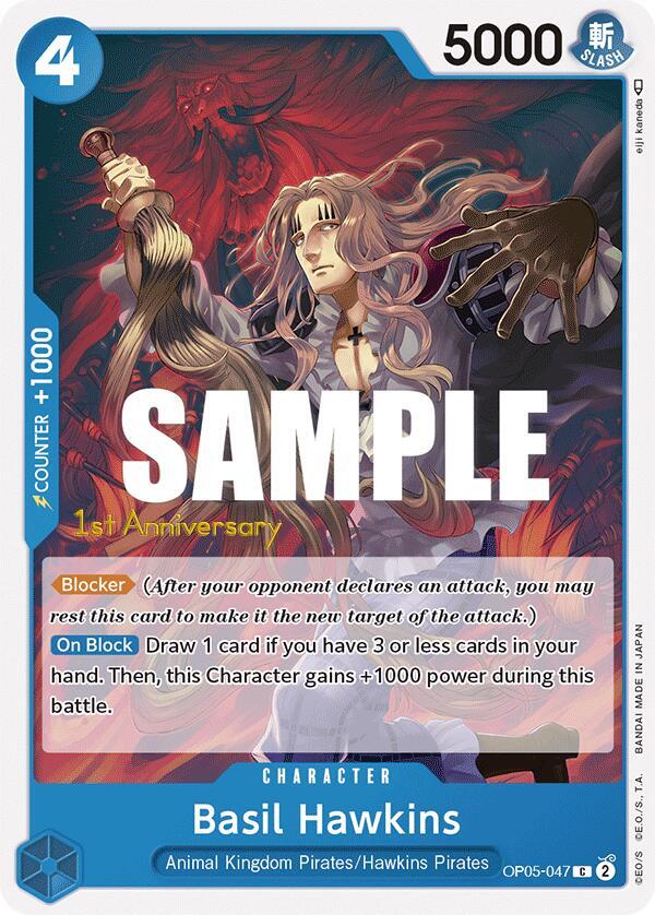 Basil Hawkins OP05-047 One Piece card