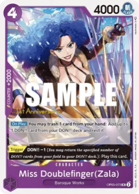 Miss Doublefinger(Zala) (OP05P OP05-073) Promos: Awakening of the New Era