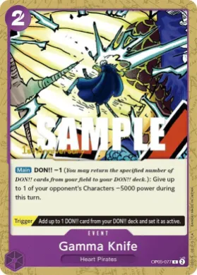 Gamma Knife (OP05P OP05-077) Promos: Awakening of the New Era