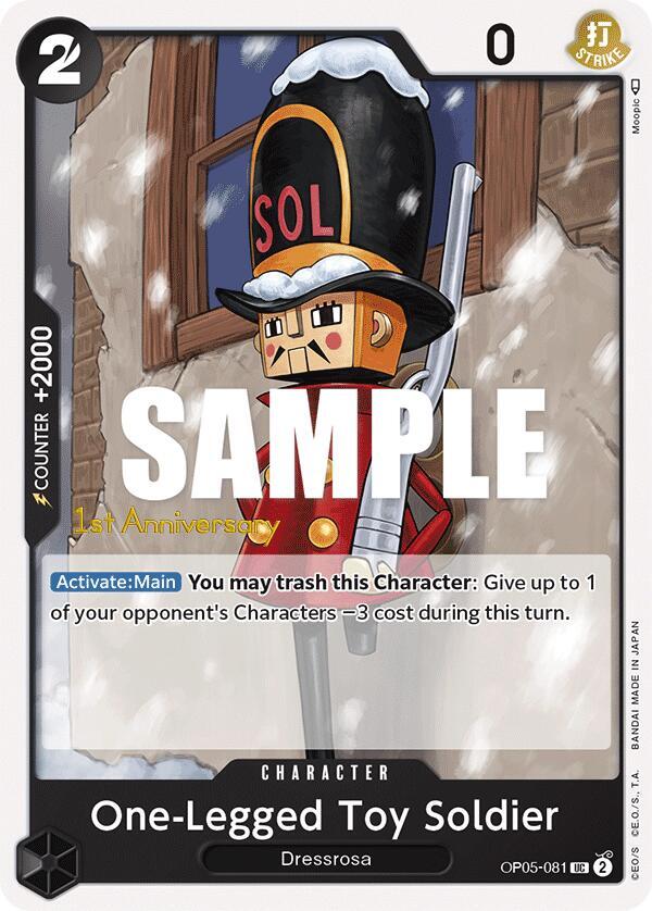 One-Legged Toy Soldier OP05-081 One Piece card