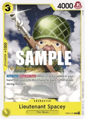 Lieutenant Spacey (OP05P OP05-107) Promos: Awakening of the New Era