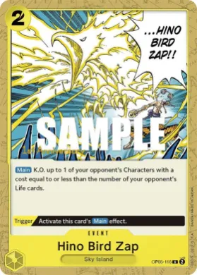 Hino Bird Zap (OP05P OP05-116) Promos: Awakening of the New Era