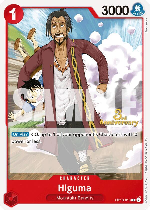 Higuma OP13-013 One Piece card