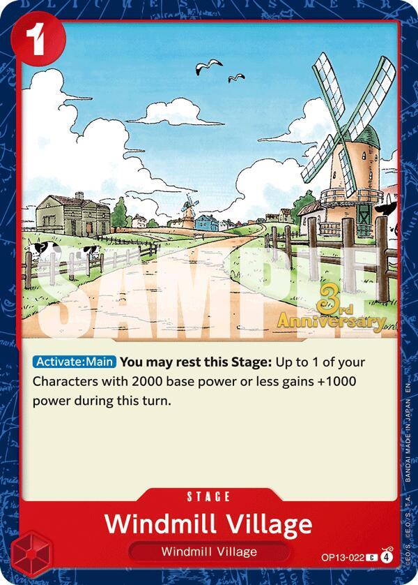 Windmill Village OP13-022 One Piece card