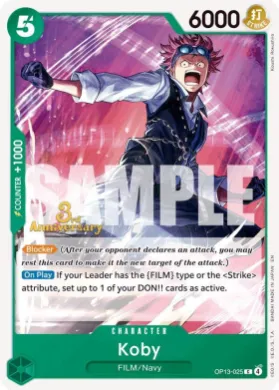Koby (OP13P OP13-025) Promos: Carrying on his Will