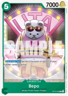 Bepo (OP13P OP13-035) Promos: Carrying on his Will