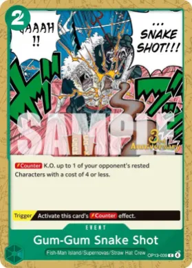 Gum-Gum Snake Shot (OP13P OP13-039) Promos: Carrying on his Will