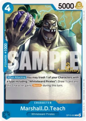 Marshall.D.Teach (OP13P OP13-053) Promos: Carrying on his Will