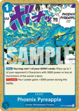 Phoenix Pyreapple (OP13P OP13-058) Promos: Carrying on his Will