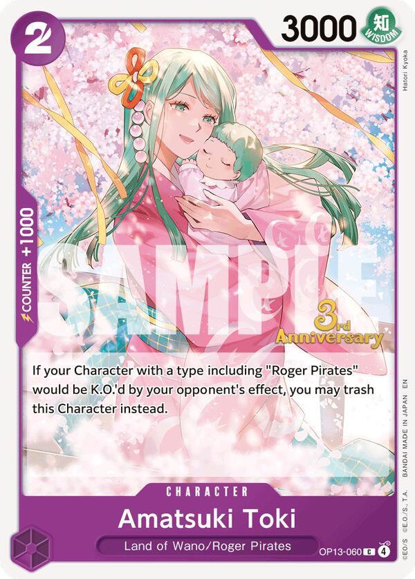 Amatsuki Toki OP13-060 One Piece card