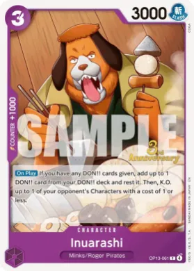 Inuarashi (OP13P OP13-061) Promos: Carrying on his Will