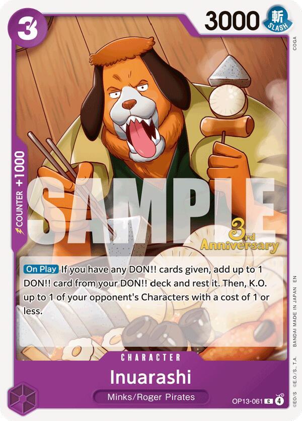 Inuarashi OP13-061 One Piece card