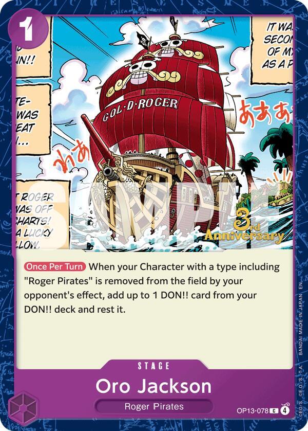 Oro Jackson OP13-078 One Piece card