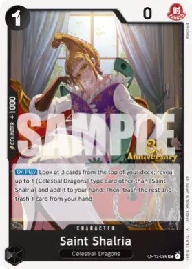 Saint Shalria (OP13P OP13-086) Promos: Carrying on his Will