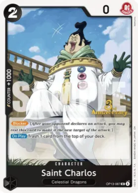 Saint Charlos (OP13P OP13-087) Promos: Carrying on his Will