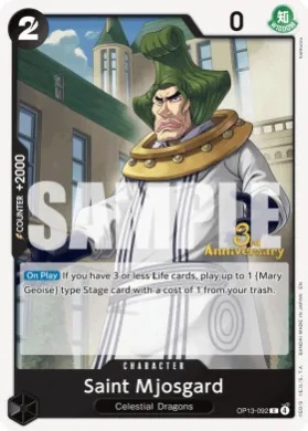 Saint Mjosgard (OP13P OP13-092) Promos: Carrying on his Will
