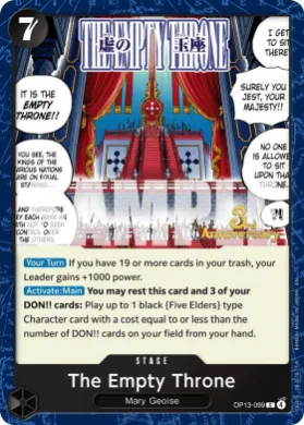 The Empty Throne (OP13P OP13-099) Promos: Carrying on his Will