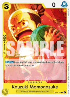 Kouzuki Momonosuke (OP13P OP13-105) Promos: Carrying on his Will