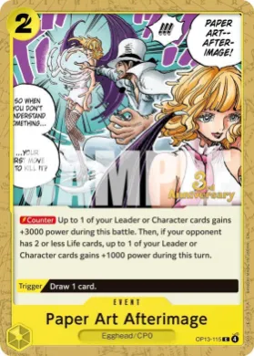 Paper Art Afterimage (OP13P OP13-115) Promos: Carrying on his Will