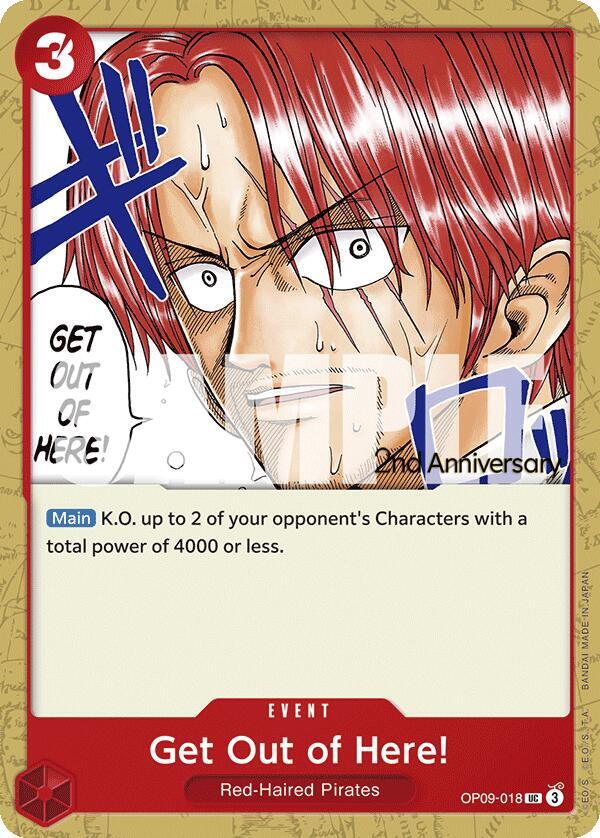 Get Out of Here! OP09-018 One Piece card