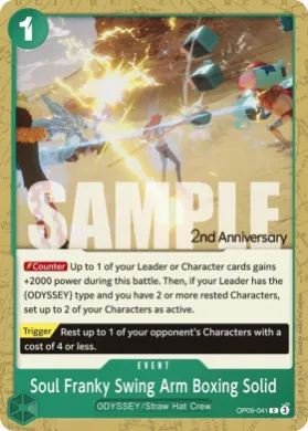 Soul Franky Swing Arm Boxing Solid (OP09P OP09-041) Promos: Emperors in the New World