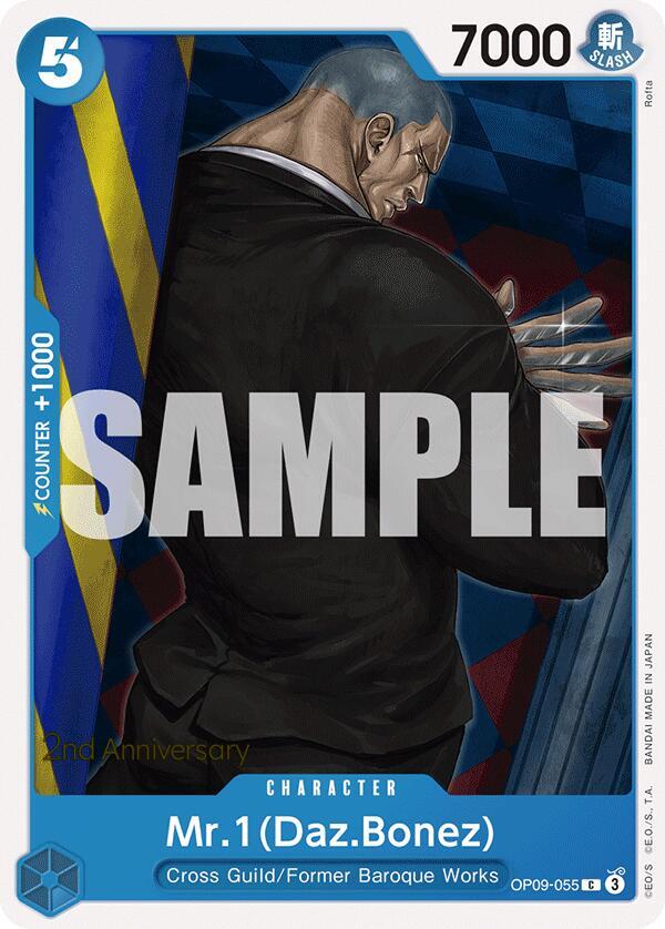 Mr.1(Daz.Bonez) OP09-055 One Piece card