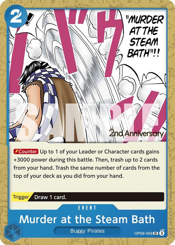 Murder at the Steam Bath OP09-059 One Piece card