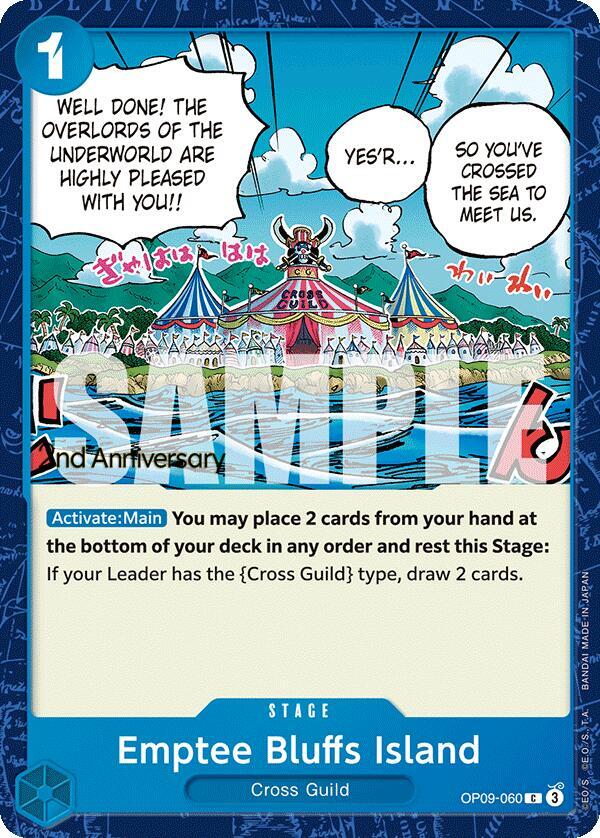 Emptee Bluffs Island OP09-060 One Piece card