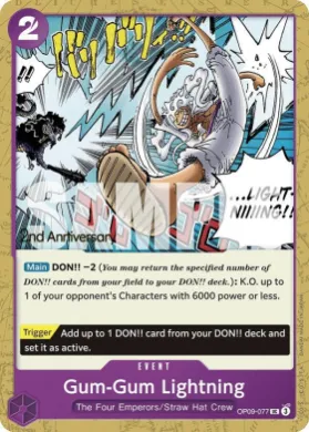 Gum-Gum Lightning (OP09P OP09-077) Promos: Emperors in the New World