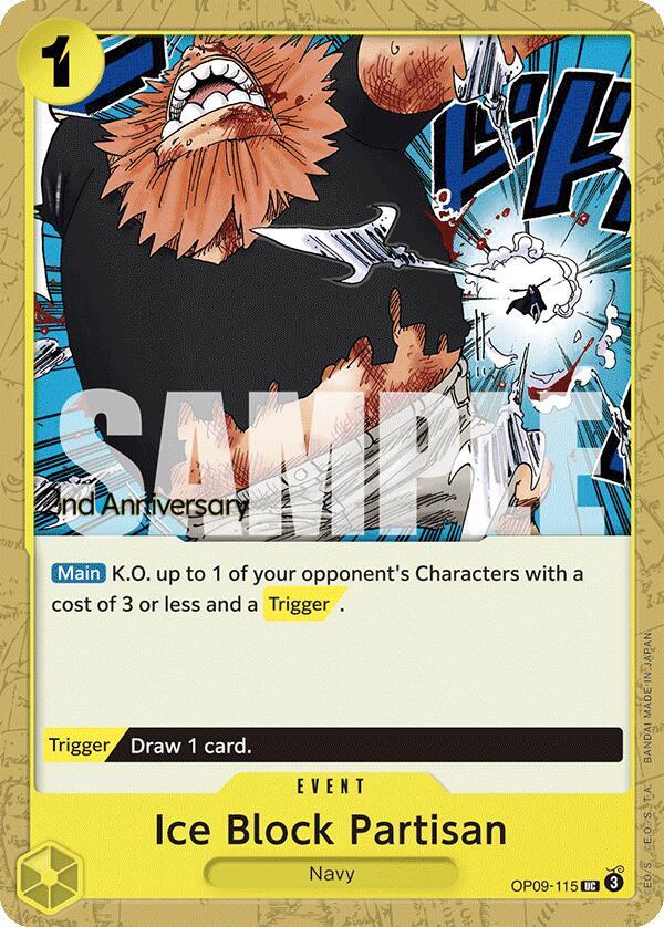 Ice Block Partisan OP09-115 One Piece card