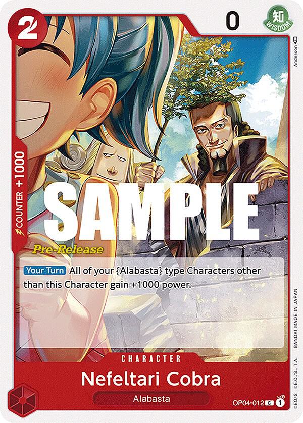 Nefeltari Cobra OP04-012 One Piece card