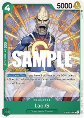 Lao.G (OP04P OP04-034) Promos: Kingdoms of Intrigue