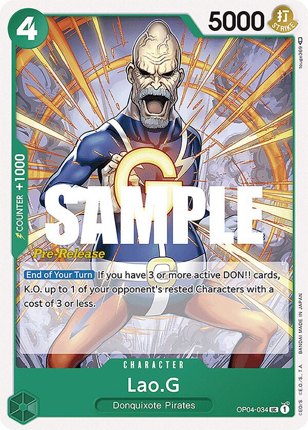 Lao.G OP04-034 One Piece card