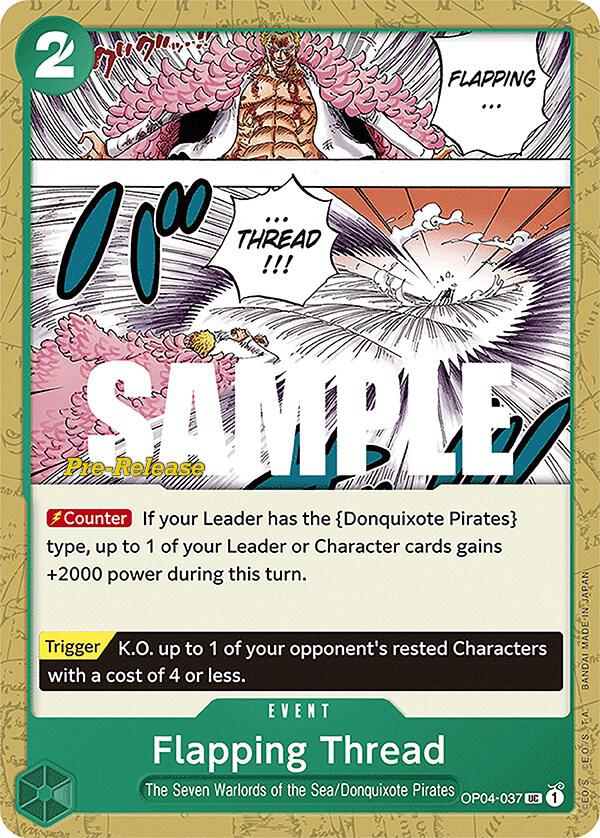 Flapping Thread OP04-037 One Piece card