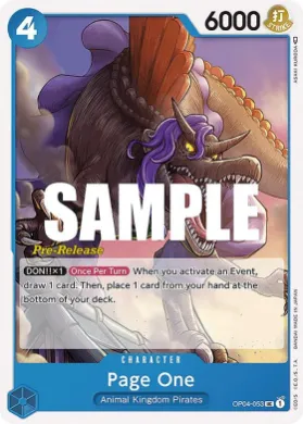 Page One (OP04P OP04-053) Promos: Kingdoms of Intrigue