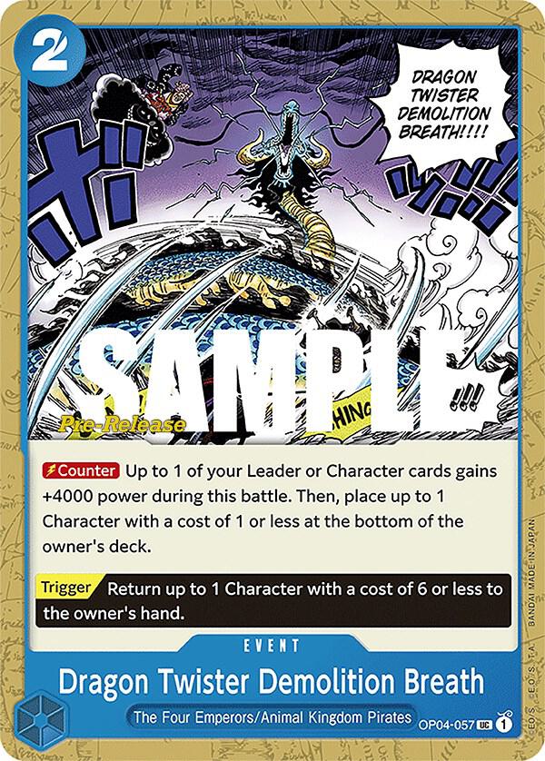Dragon Twister Demolition Breath OP04-057 One Piece card