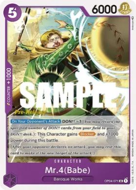 Mr.4(Babe) (OP04P OP04-071) Promos: Kingdoms of Intrigue