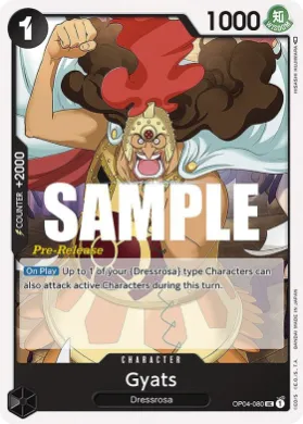 Gyats (OP04P OP04-080) Promos: Kingdoms of Intrigue