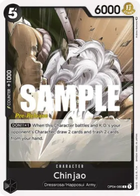 Chinjao (OP04P OP04-086) Promos: Kingdoms of Intrigue