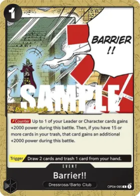 Barrier!! (OP04P OP04-095) Promos: Kingdoms of Intrigue