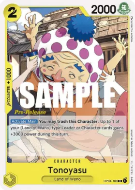 Tonoyasu (OP04P OP04-109) Promos: Kingdoms of Intrigue