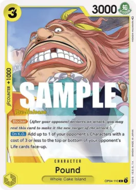 Pound (OP04P OP04-110) Promos: Kingdoms of Intrigue