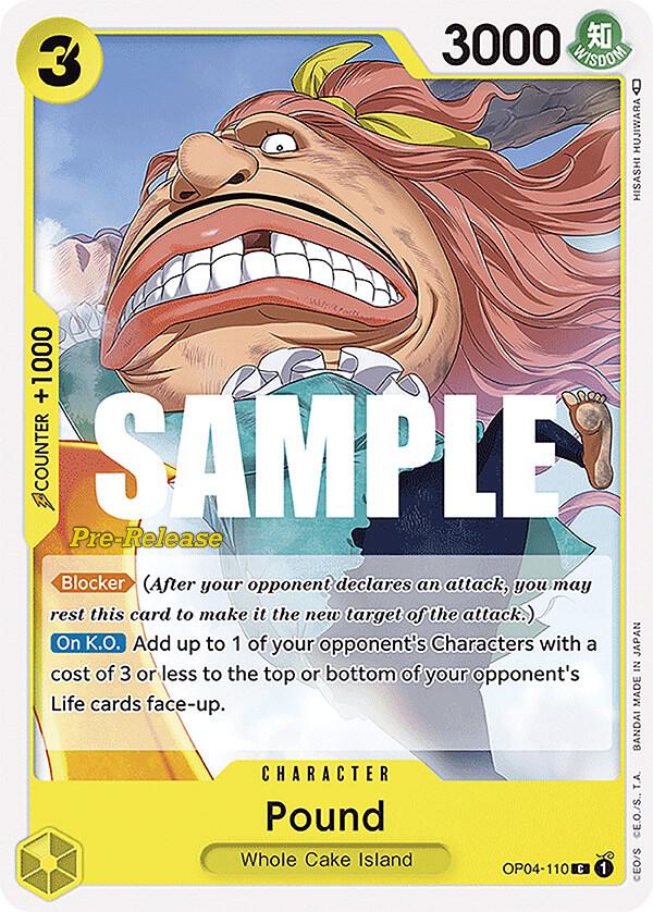 Pound OP04-110 One Piece card