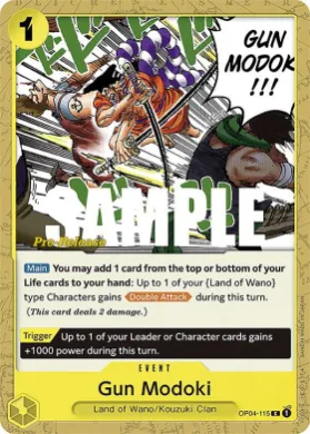 Gun Modoki (OP04P OP04-115) Promos: Kingdoms of Intrigue
