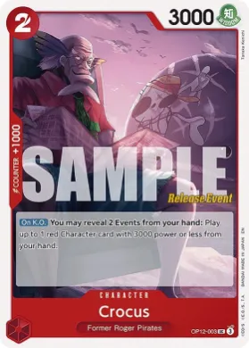 Crocus (OP12P OP12-003) Promos: Legacy of the Master
