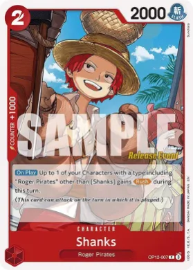 Shanks (OP12P OP12-007) Promos: Legacy of the Master