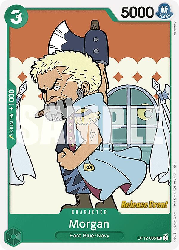 Morgan OP12-035 One Piece card