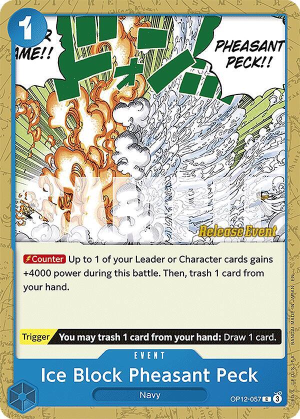 Ice Block Pheasant Peck OP12-057 One Piece card