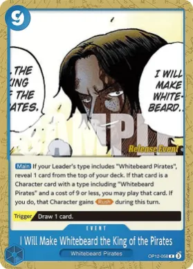 I Will Make Whitebeard the King of the Pirates (OP12P OP12-058) Promos: Legacy of the Master